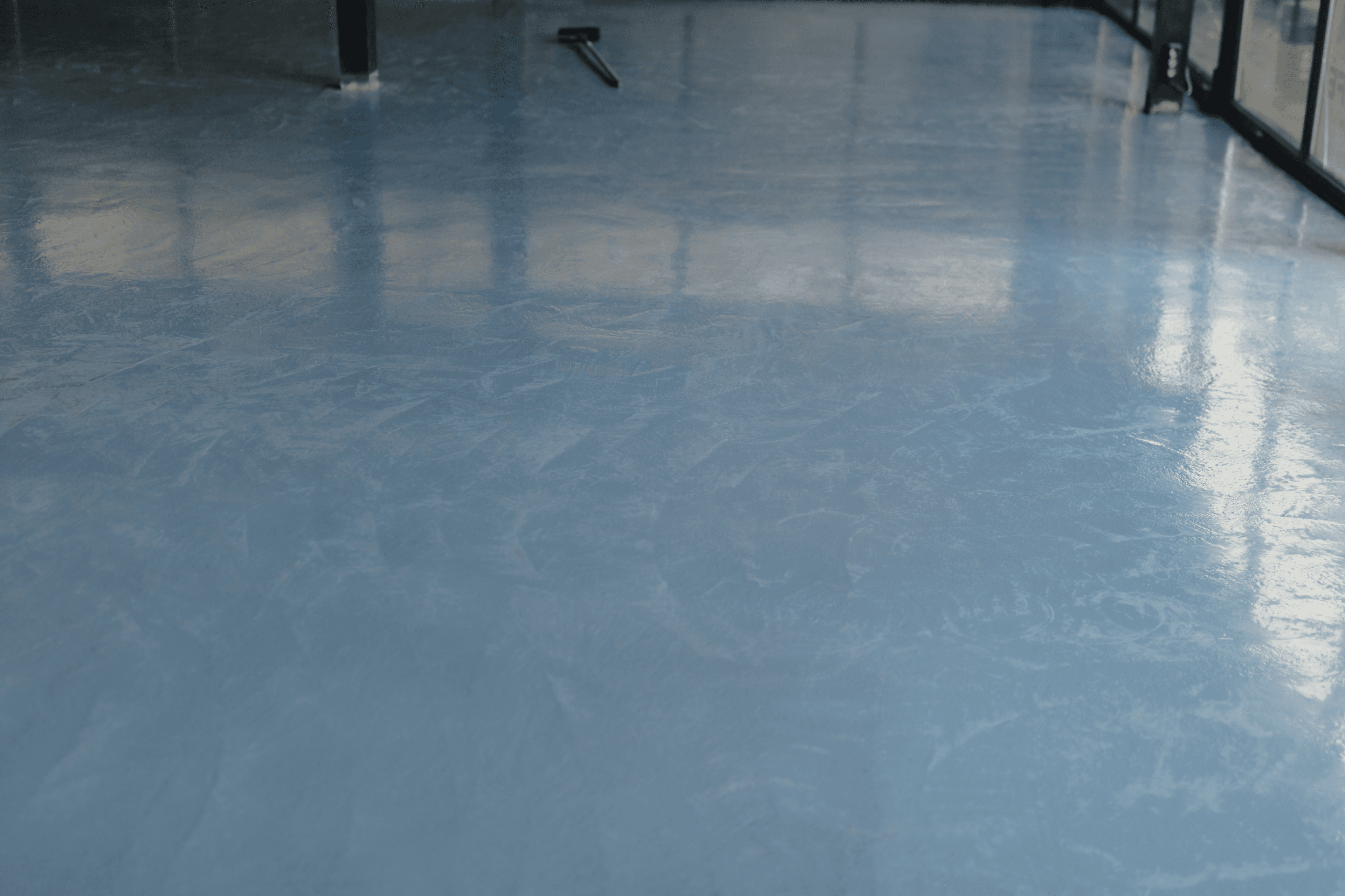 Basement epoxy coating application