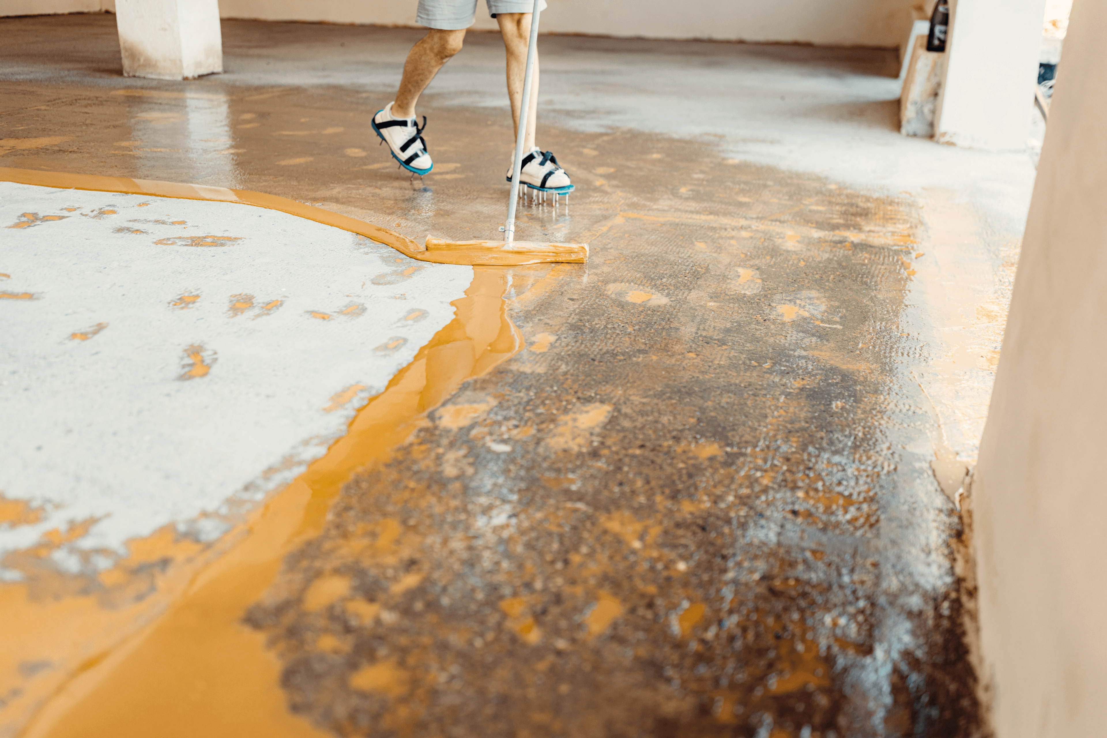 Premium orange epoxy resin application